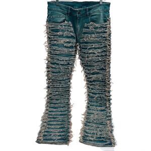 No Brand, Women's Stacked Flare Jeans, size 36"